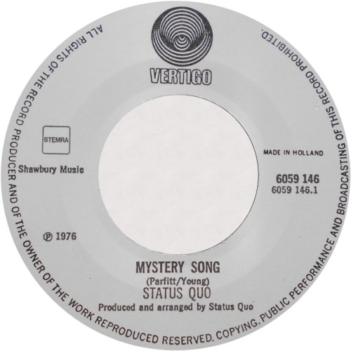 MYSTERY SONG Label v2 Side A