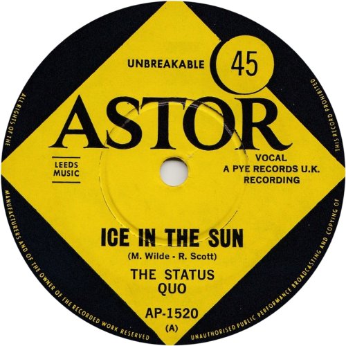 ICE IN THE SUN Label Side A