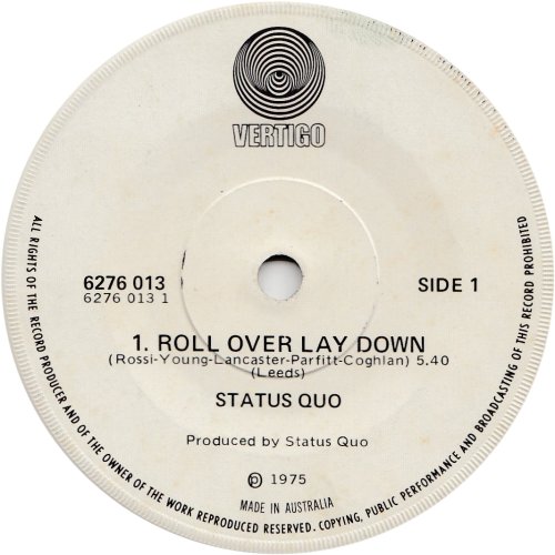ROLL OVER LAY DOWN Label 2 Side A