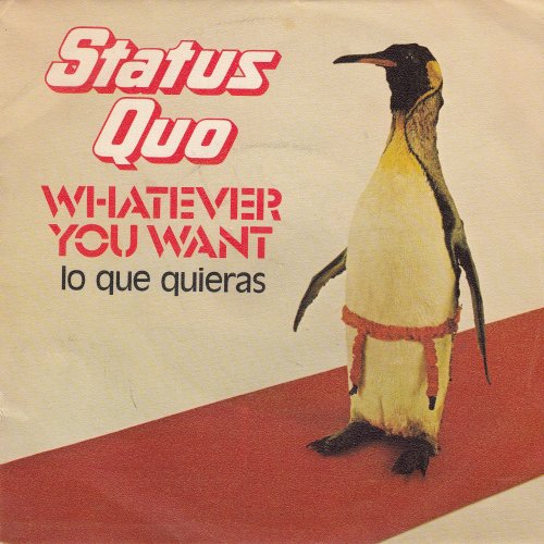 WHATEVER YOU WANT Picture Sleeve Front