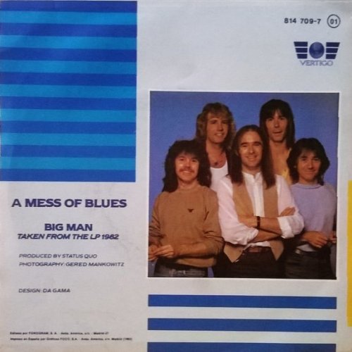 A MESS OF BLUES Picture Sleeve Rear