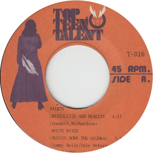 TOP TEEN TALENT (LONELY MAN) Label Side A