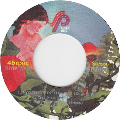 SUPER HITS REISSUE (ROCKIN' ALL OVER THE WORLD) Black Vinyl Label Side B