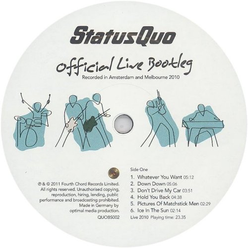 QUID PRO QUO Label: Disc 2 Side A