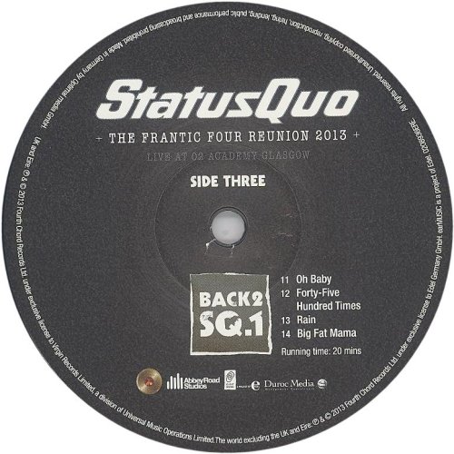 BACK 2 SQ1 - THE FRANTIC FOUR REUNION 2013 Label: Disc 2 Side A