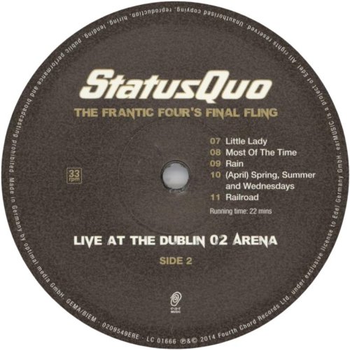 THE FRANTIC FOUR'S FINAL FLING (LIVE IN DUBLIN) Label: Disc 1 Side B