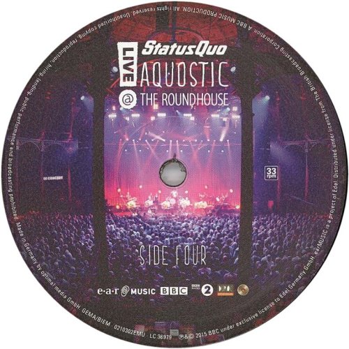 AQUOSTIC: LIVE @ THE ROUNDHOUSE Label: Disc 2 Side B