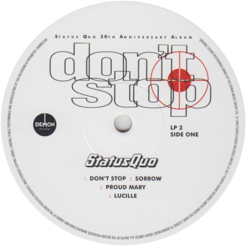 DON'T STOP (CLEAR VINYL) Label: Disc 2 Side A