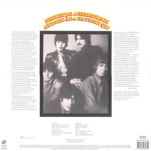 PICTURESQUE MATCHSTICKABLE MESSAGES (2025 REISSUE) Single Sleeve Rear
