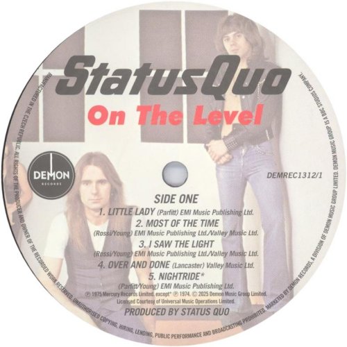 ON THE LEVEL (2025 REISSUE) LABEL - DISC 1 Side A