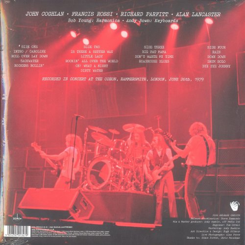 LIVE AT HAMMERSMITH '79 SLEEVE Rear
