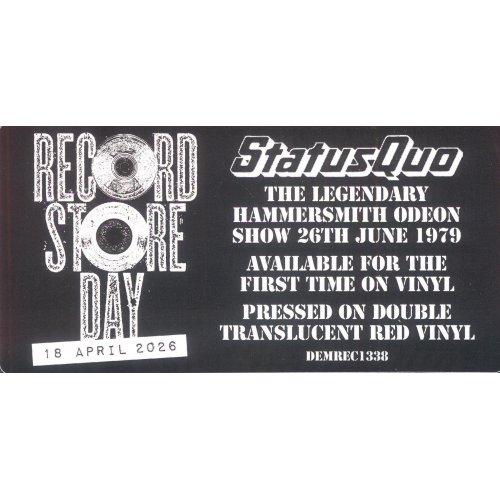 LIVE AT HAMMERSMITH '79 HYPE STICKER Label