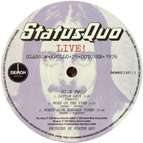 LIVE! GLASGOW+APOLLO+29+OCTOBER+1976 Disc 1 Side B