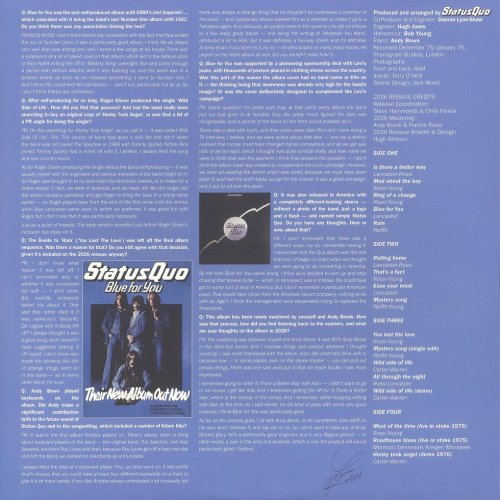 BLUE FOR YOU (2026 REISSUE) Inner Sleeve 2 Side B