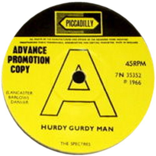 HURDY GURDY MAN Bootleg: Solid centre, Black Vinyl - Bootleg designed to look like a Promo Label