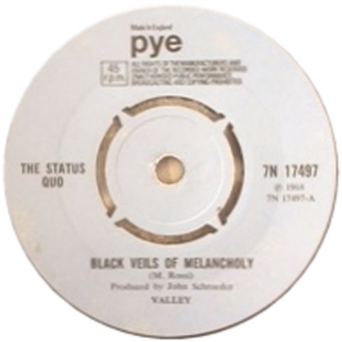 BLACK VEILS OF MELANCHOLY Standard issue 4: Push-out centre (Different A and B Label styles) Side A