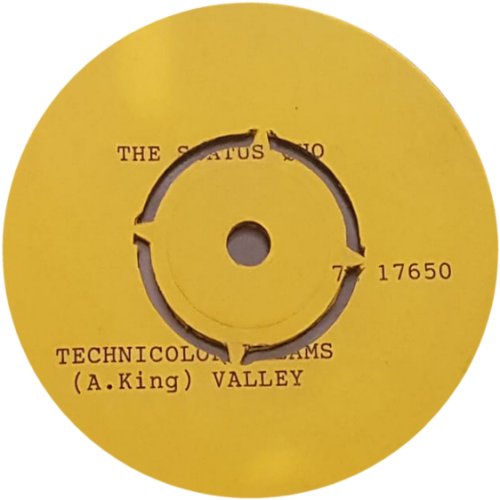 TECHNICOLOR DREAMS Promo 3: Yellow label - typed titles Side A