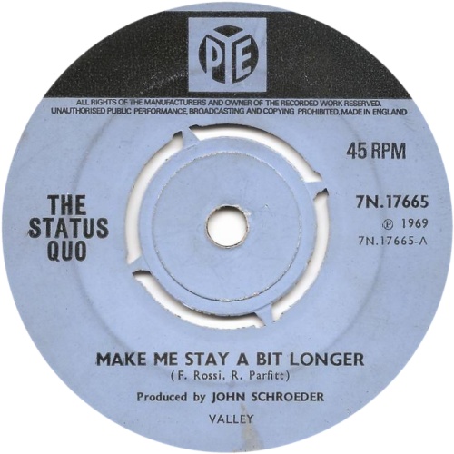 MAKE ME STAY A BIT LONGER Standard issue 1: Push-out centre Side A