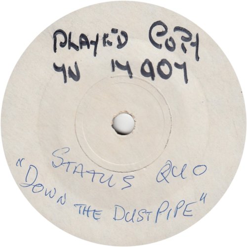 DOWN THE DUSTPIPE Promo Side A