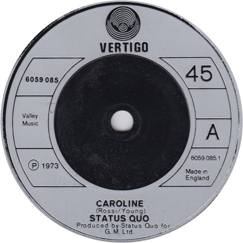 CAROLINE Standard Issue with correct writing credits Side A