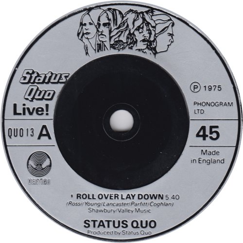 ROLL OVER LAY DOWN Standard issue: Silver Injection Label Side A