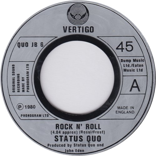 ROCK N' ROLL Jukebox Copy with large dinked centre Side A