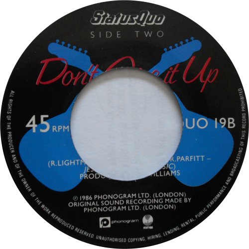 RED SKY Jukebox Copy with large dinked centre (Paper) Side B