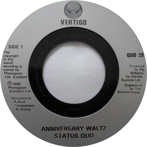 ANNIVERSARY WALTZ PART ONE Jukebox Copy with large dinked centre v2 Side A