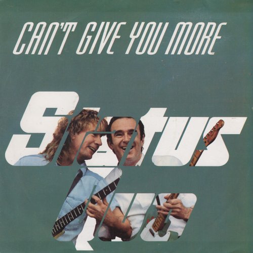 CAN'T GIVE YOU MORE Standard Picture Sleeve - thinner paper Front