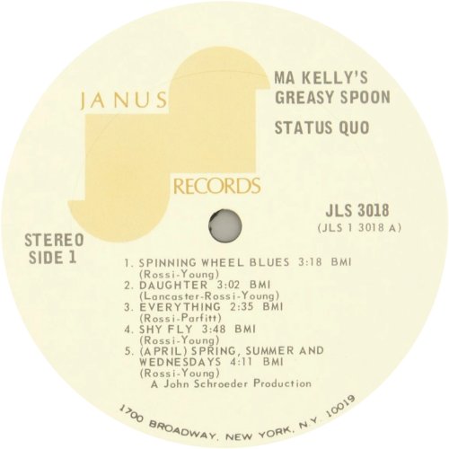 MA KELLY'S GREASY SPOON Promo Label v4 Side A