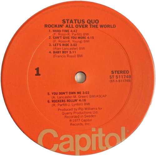 ROCKIN' ALL OVER THE WORLD Label v3 Side A