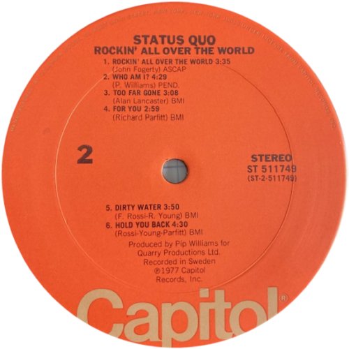 ROCKIN' ALL OVER THE WORLD Label v3 Side B