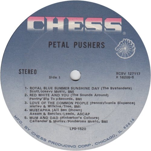 PETAL PUSHERS Stereo Label Side A