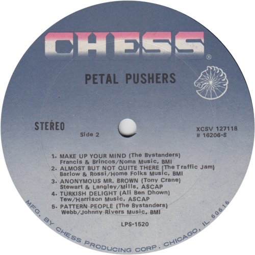 PETAL PUSHERS Stereo Label Side B