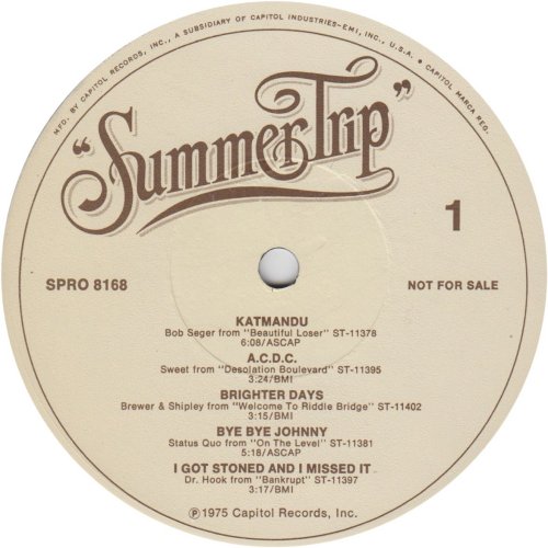 SUMMERTRIP Promo Label Side A