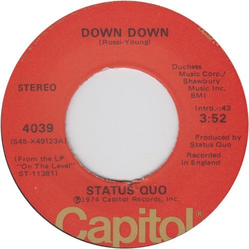 DOWN DOWN Standard Issue Version 1 Side A